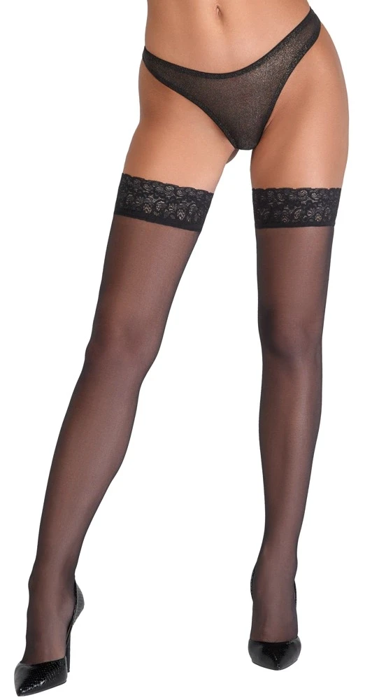 Cottelli Legwear Hold-up Stock juodas 5