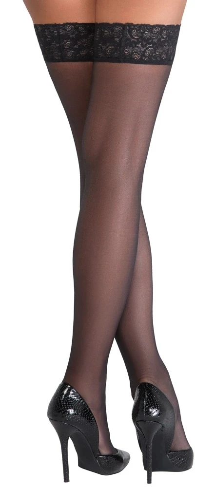 Cottelli Legwear Hold-up Stock juodas 5