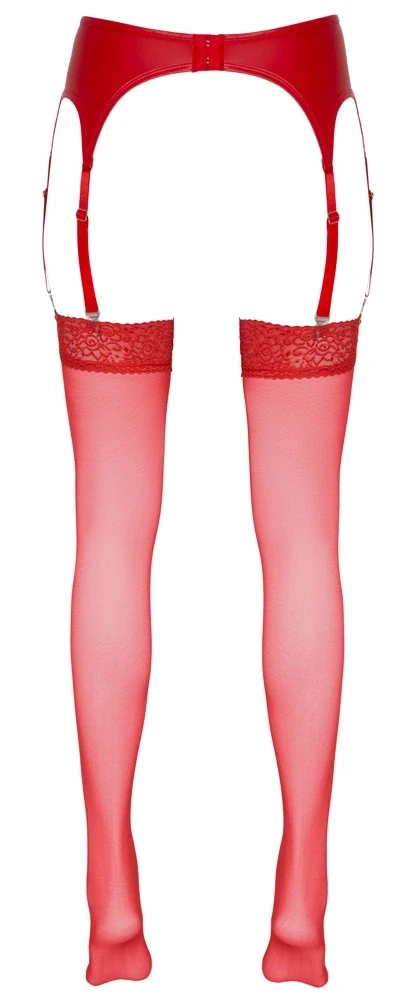 Cottelli Legwear Raudonos kojinės 2