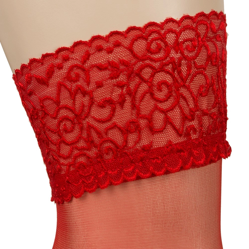 Cottelli Legwear Sulaikomos kojinės raudonos 5