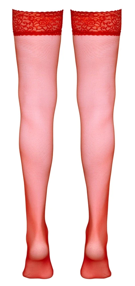 Cottelli Legwear Sulaikomos kojinės raudonos 1
