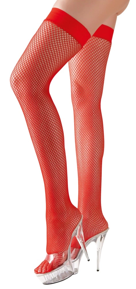 Cottelli Legwear Laikomos kojinės raudonos M