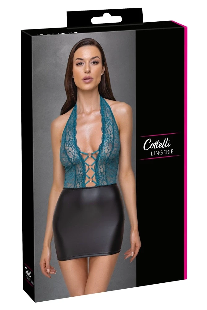 Cottelli Dress juodas/teal XL