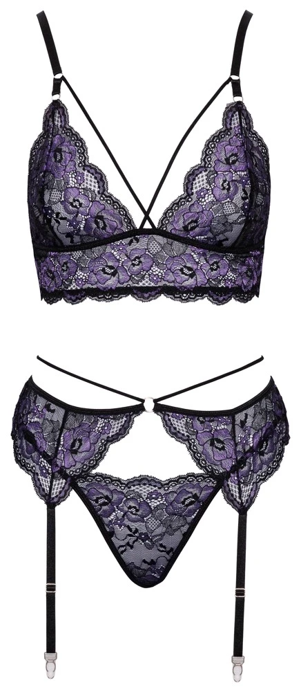 Cottelli Bra Suspender Set L