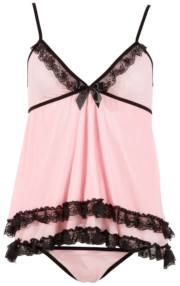 Cottelli Rožinė Babydoll rožinė XL