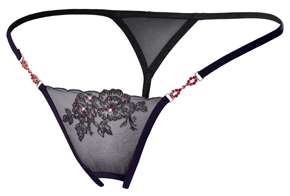 Cottelli String Raudona Gemstones M/L