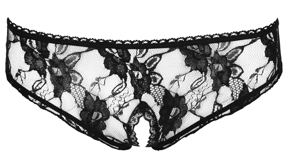 Cottelli Crotchless Briefs juodas S