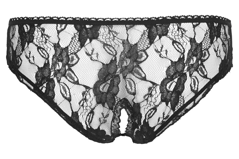 Cottelli Crotchless Briefs juodas S