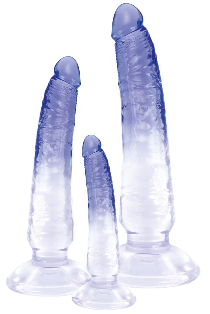 Crystal 3pcs natural dildo set
