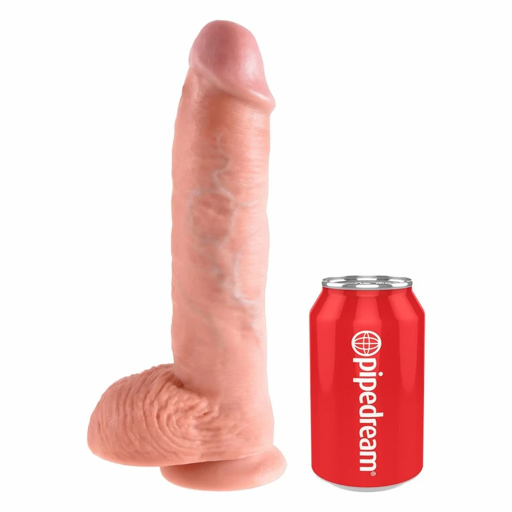 Pipedream „King Cock“ kamuoliukai 10 colių 26,7 cm