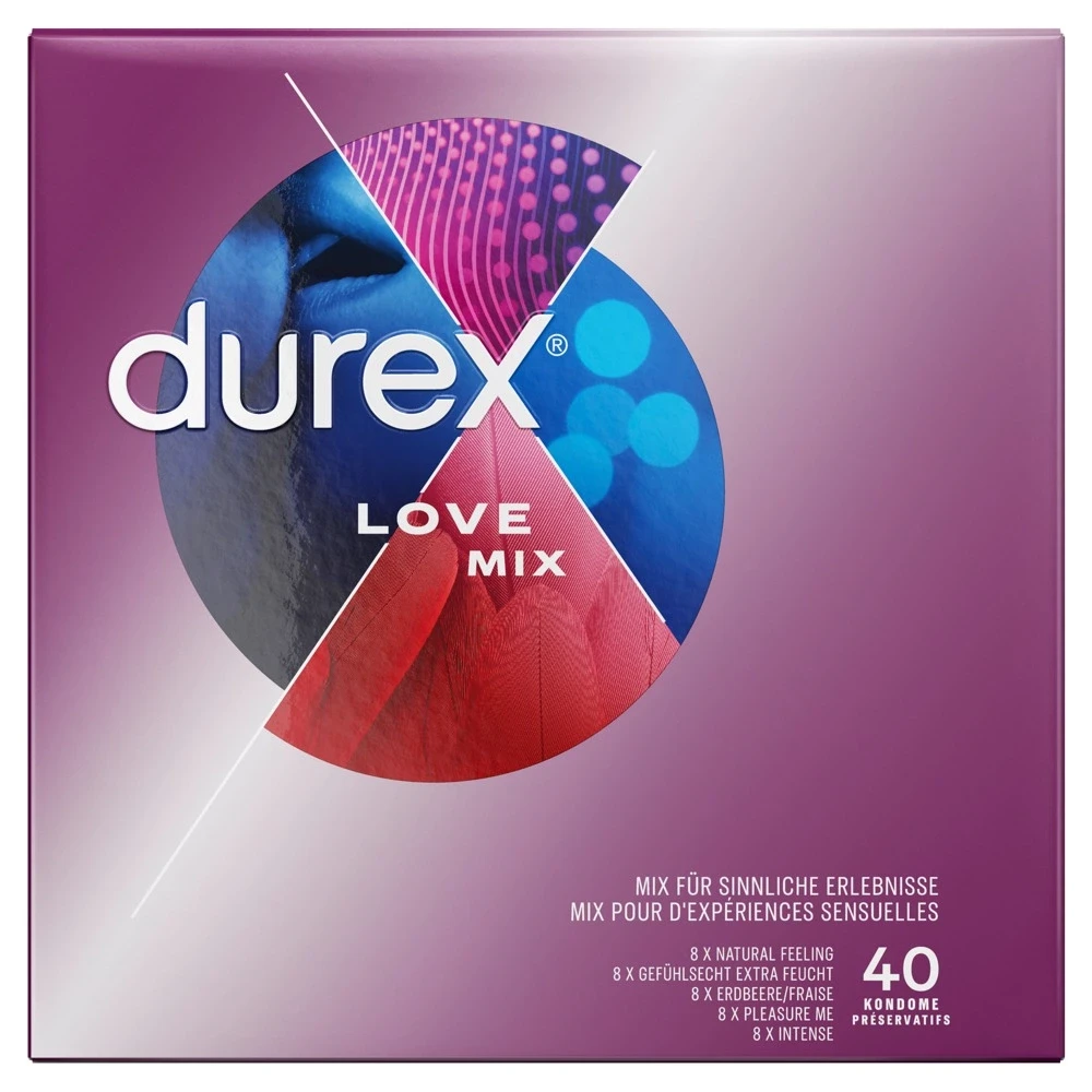 „Durex Love Mix“ pakuotė po 40 vnt