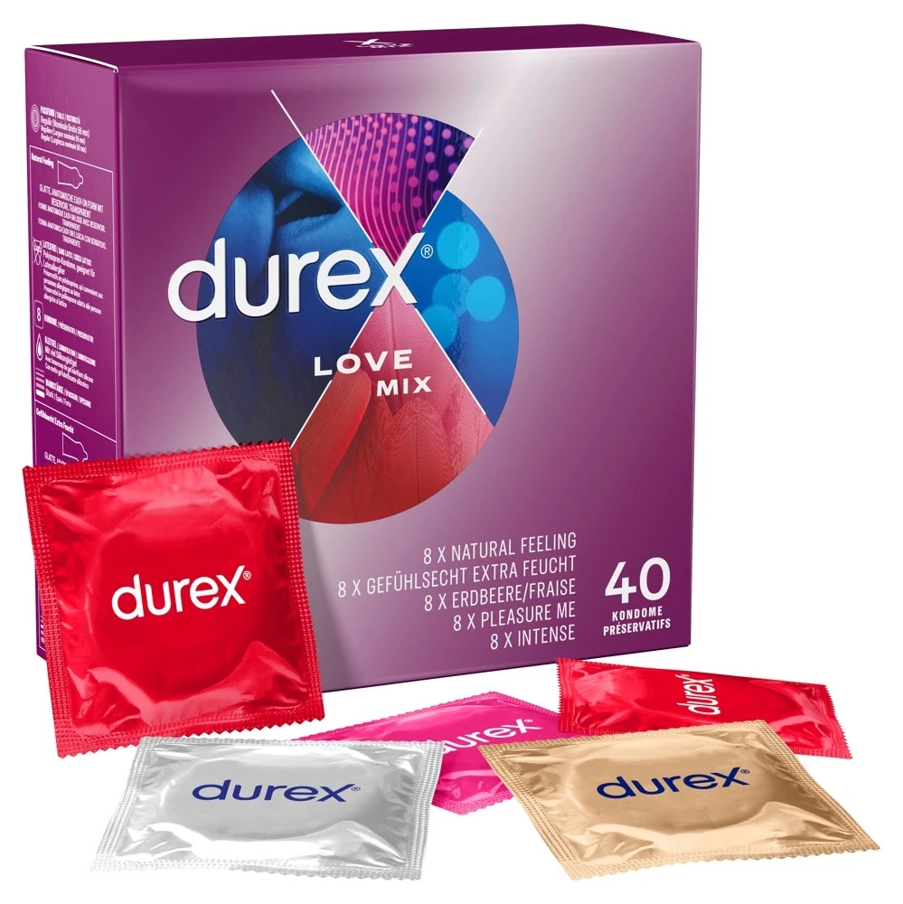„Durex Love Mix“ pakuotė po 40 vnt