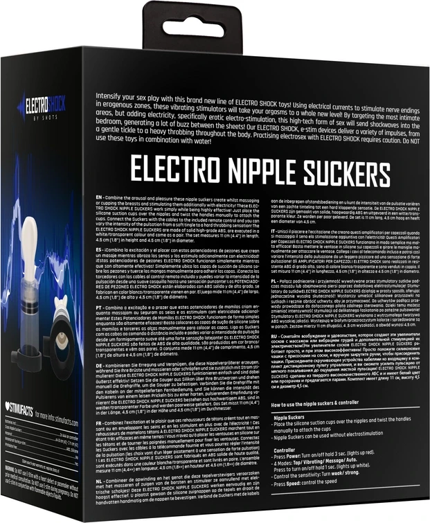 Electroshock By Shots E-stimuliuojantys dvipoliai spenelių siurbtukai
