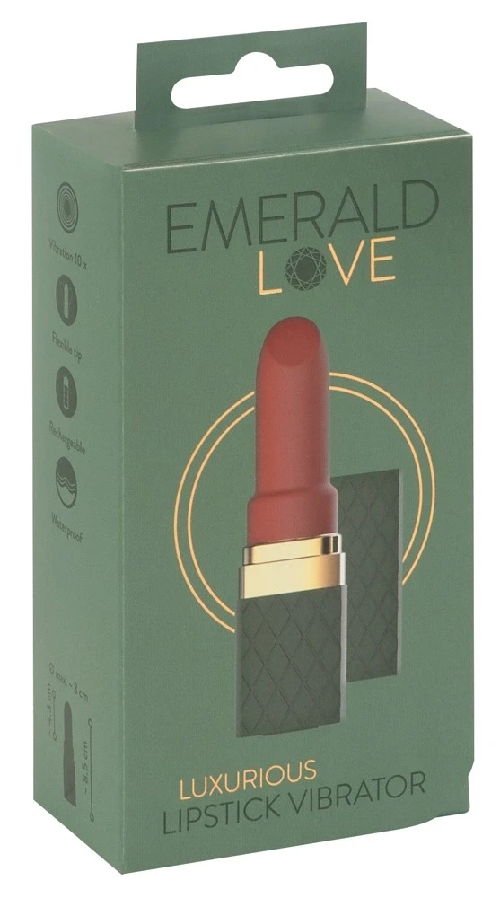 Emerald Love Žaliosios serijos prabangus lūpų dažų vibratorius