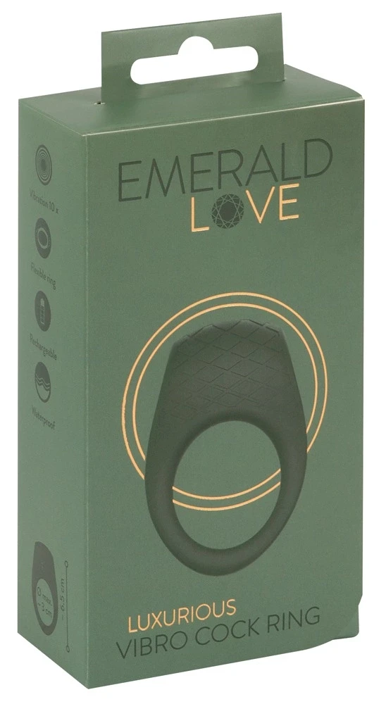 Emerald Love RING Prabangus vibruojantis penio žiedas