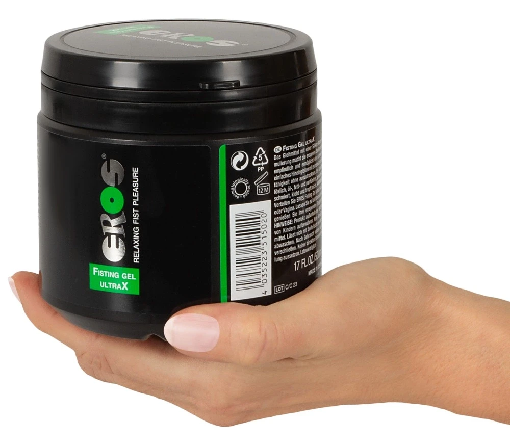 Eros Fisting Gel UltraX Silikono pagrindo lubrikantas, 500 ml