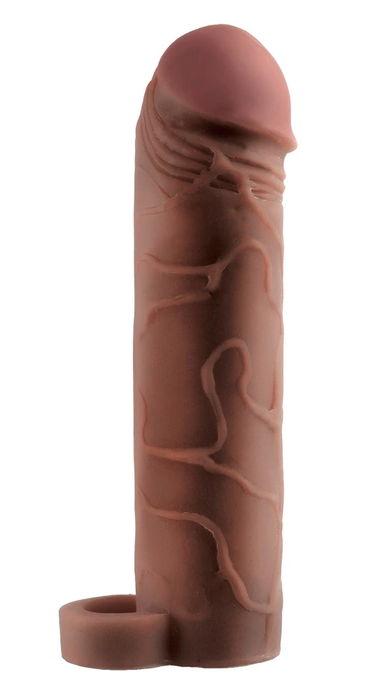 Pipedream FXTP 2" prailgintas su kamuoliuku dirželiu, rudas