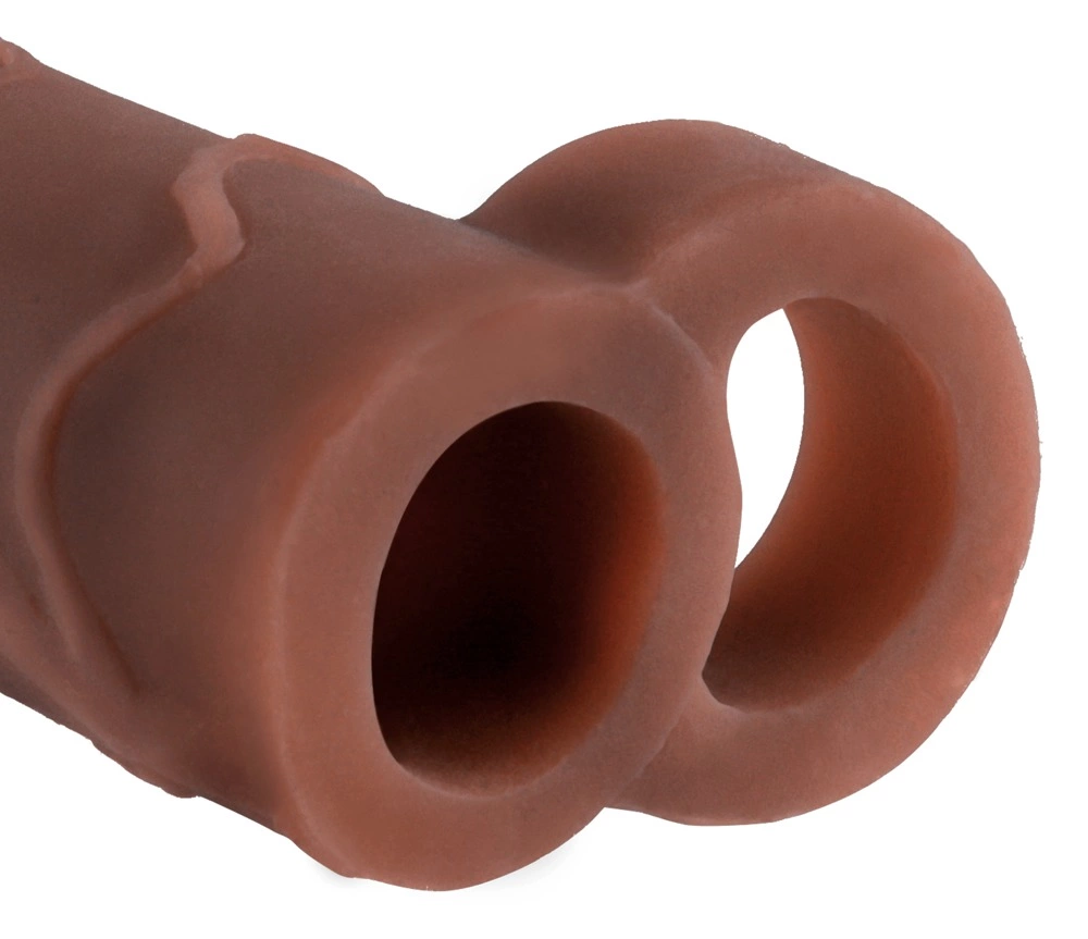 Pipedream FXTP 2" prailgintas su kamuoliuku dirželiu, rudas