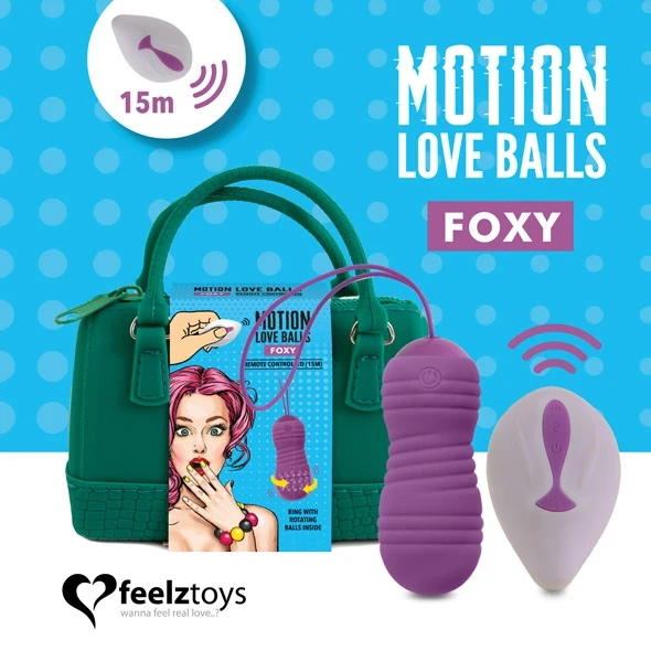 Feelz Toys FeelzToys – nuotoliniu būdu valdomi judesio meilės kamuoliukai Foxy
