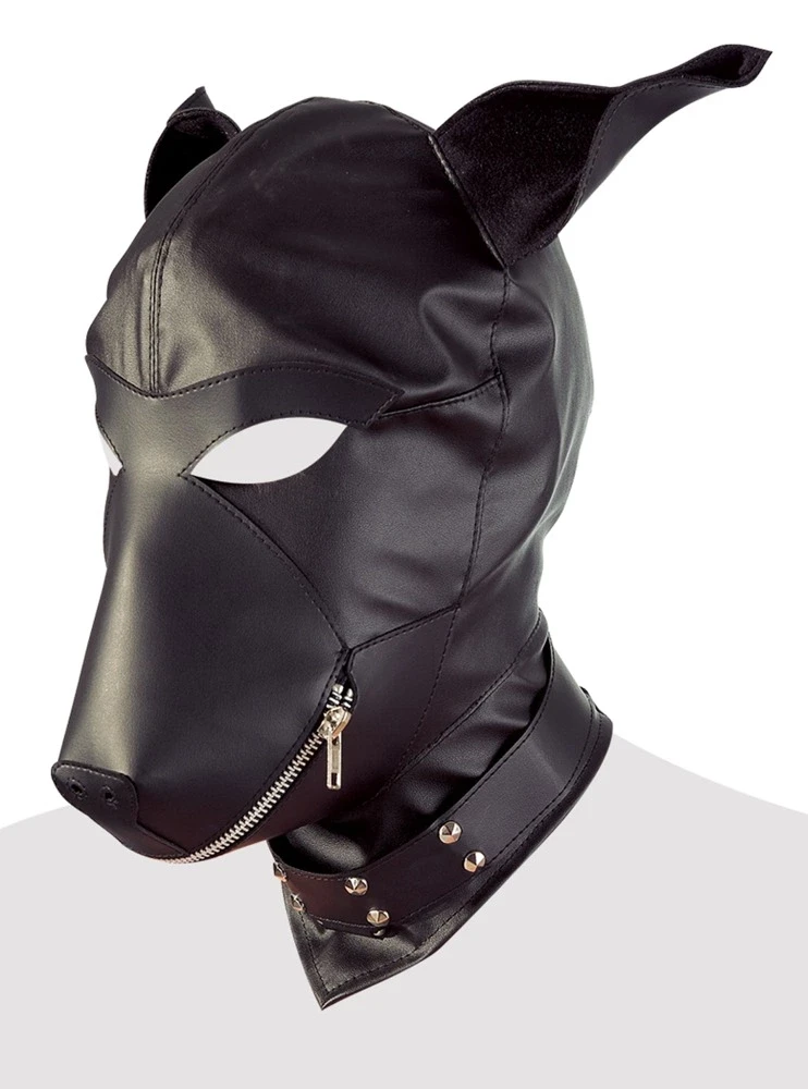 Fetish Collection Odos imitacijos šunų kaukė