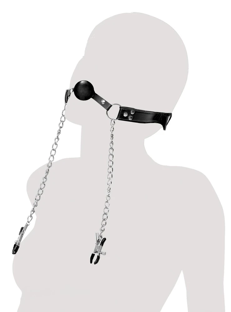 Pipedream FFE Deluxe Ball Gag ir spenelis