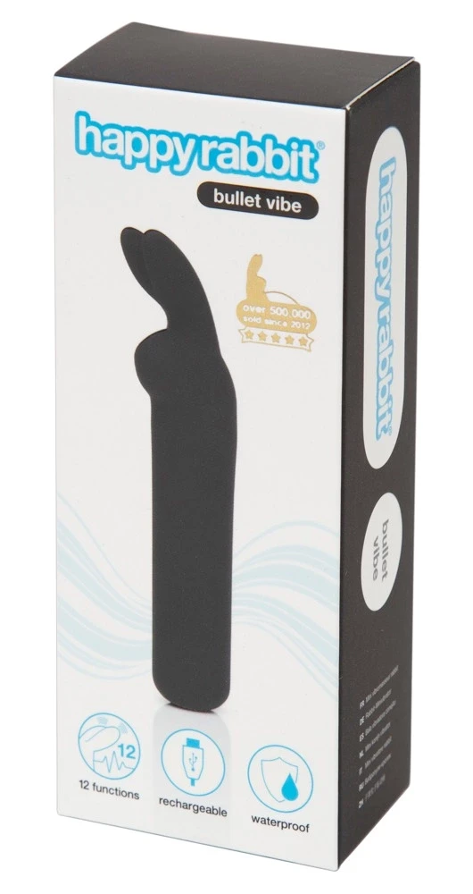 happyrabbit Happy Rabbit Bullet Vibe Juodas