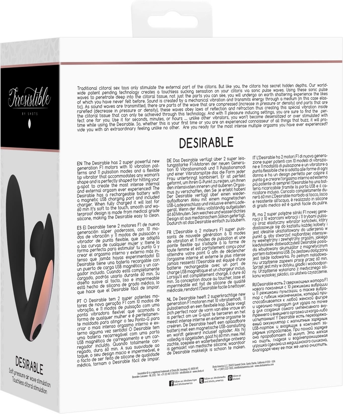 Irresistible By Shots Desirable - Juodas