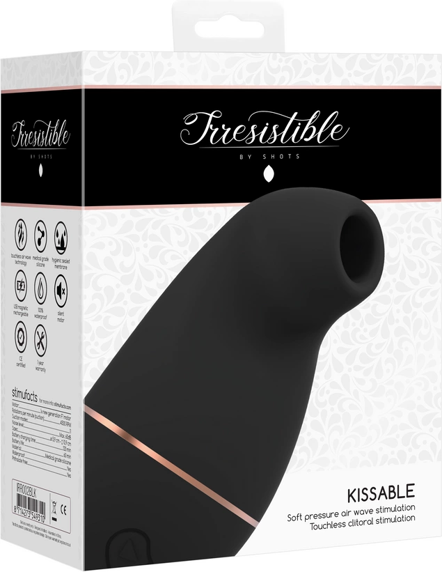 Irresistible By Shots Kissable – siurbiamas vibratorius