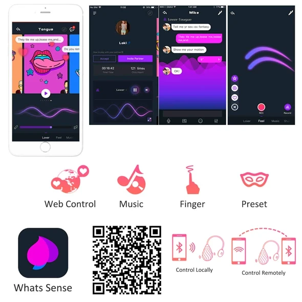Magic Motion - Magic Sundae App Controlled Love Egg Rožinė