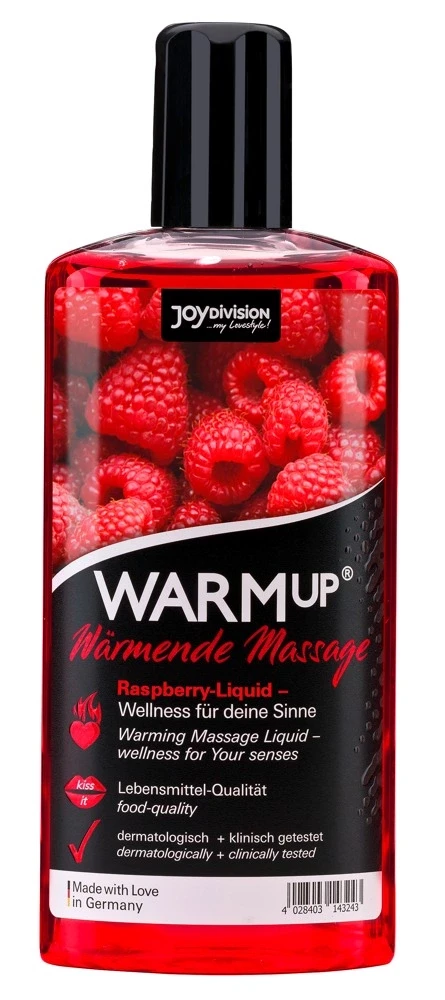 Joydivision Raspberry WARMup aviečių skonio balzamas 150 ml