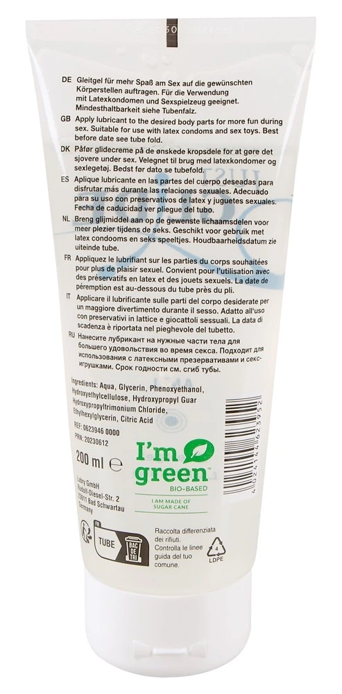 Just Glide Anal Analinis vandens pagrindo lubrikantas, 200 ml