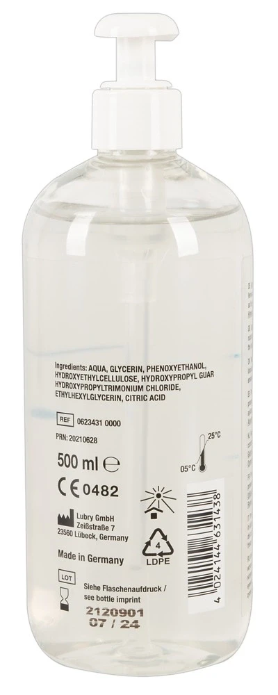 Just Glide Anal Analinis vandens pagrindo lubrikantas, 500 ml