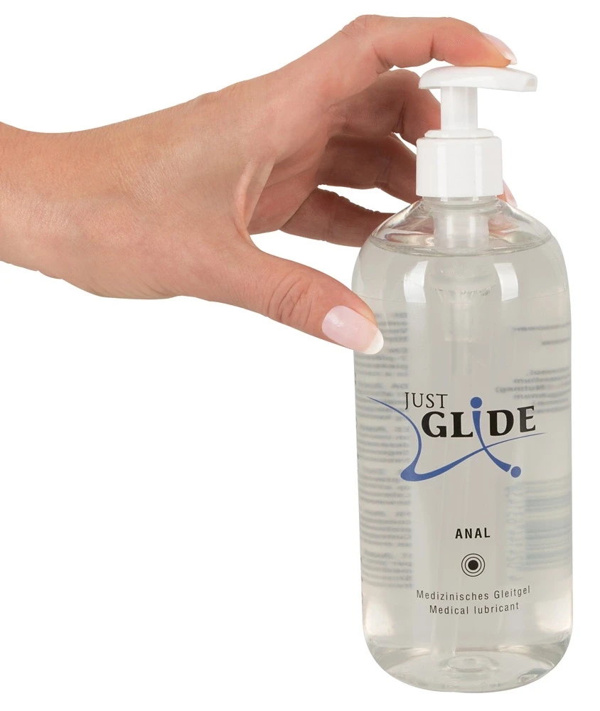Just Glide Anal Analinis vandens pagrindo lubrikantas, 500 ml
