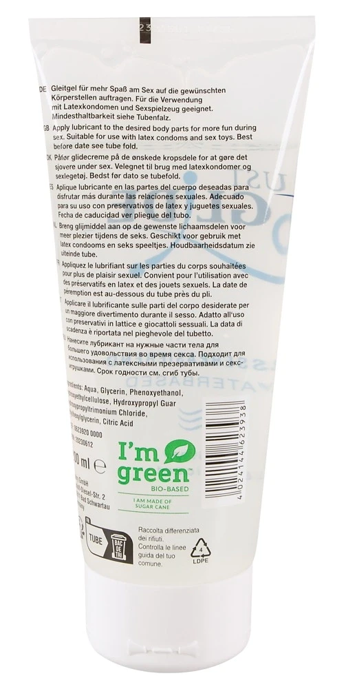 Just Glide Vandens pagrindo lubrikantas, 200 ml