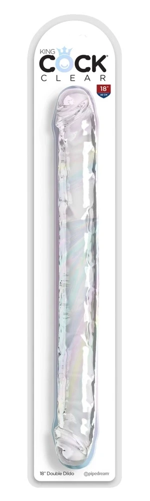 Pipedream KC 18in. Double Dildo Clear
