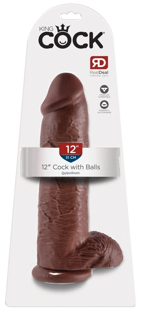 Pipedream King Cock 12" varpa su kiaušiniais, brolis