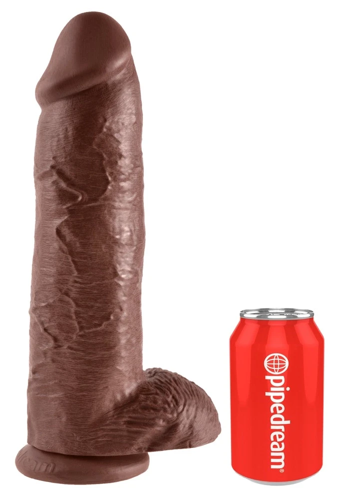 Pipedream King Cock 12" varpa su kiaušiniais, brolis