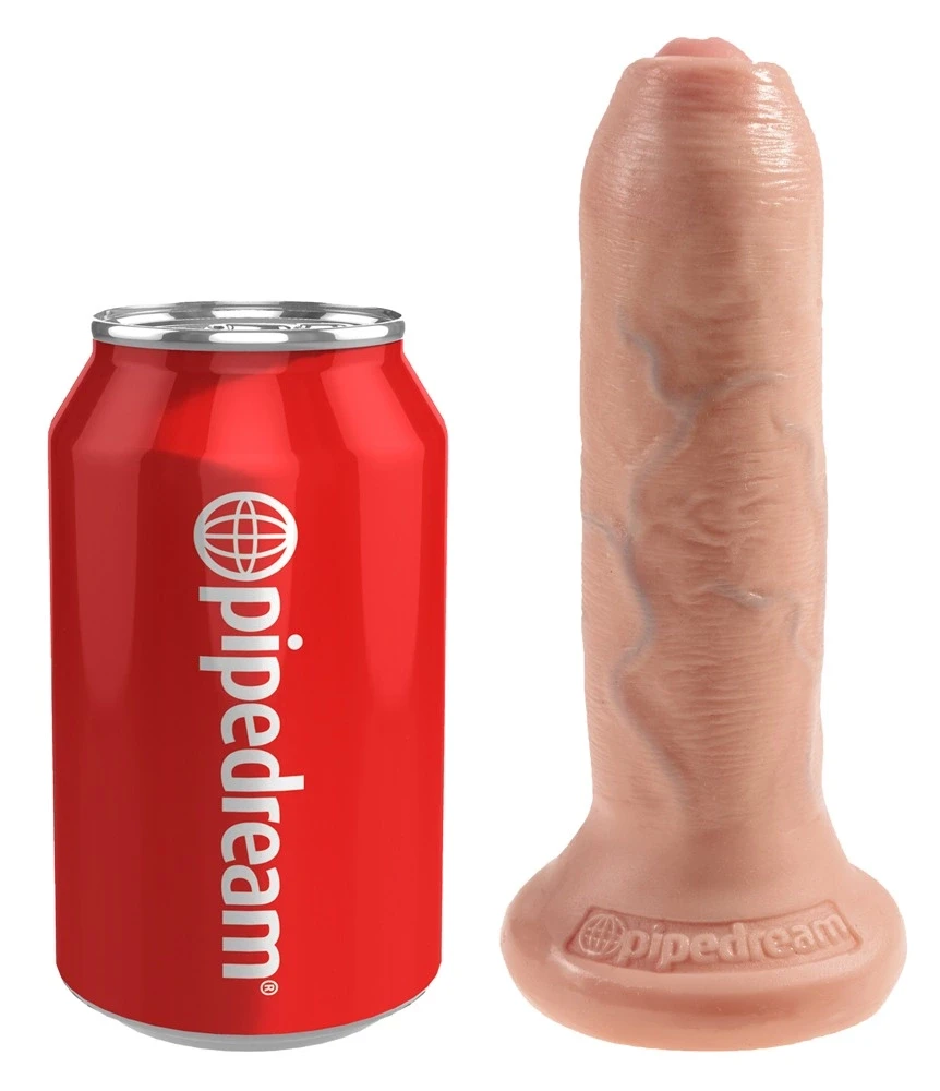 Pipedream „King Cock“ 6 colių neapdorotas – minkštas