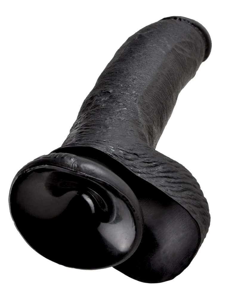 King Cock Dark KC 9" varpa su kiaušiniais, tamsi