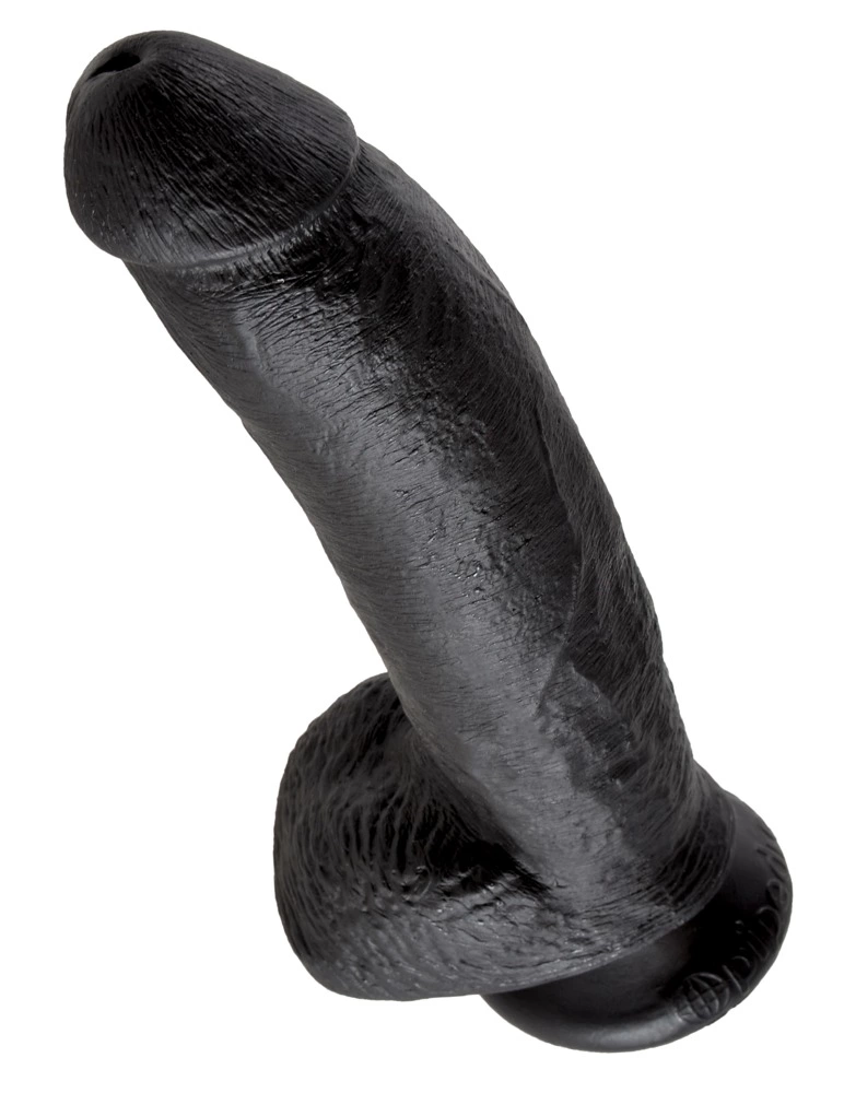 King Cock Dark KC 9" varpa su kiaušiniais, tamsi