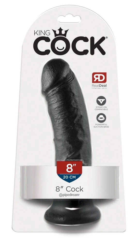 King Cock 8 inch Juodas