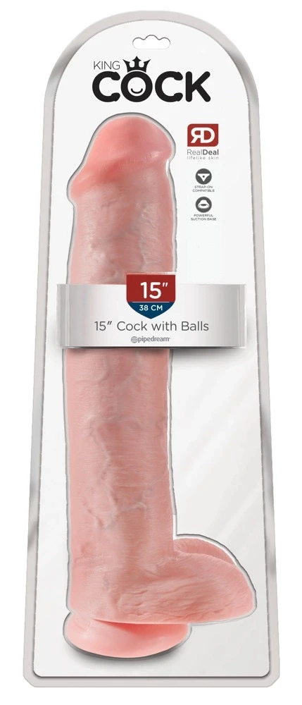 Pipedream King Cock 15" varpa su kiaušiniais
