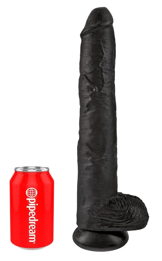 Pipedream King Cock 14" varpa su kamuoliukais, tamsiai mėlyna