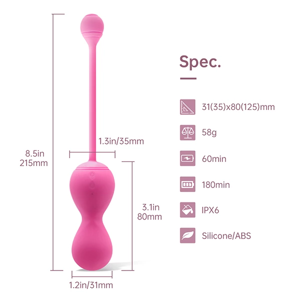 Magic Motion Magic Motion - Smart Kegel Master Balls Rožinė