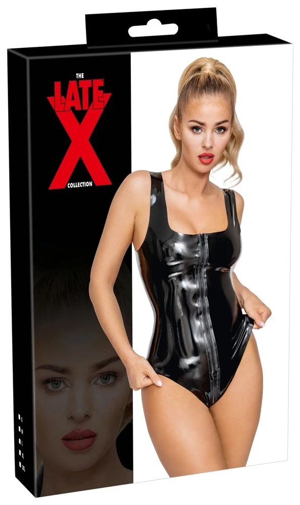 Late X Zipper Lateksinis kūno užtrauktukas 2XL