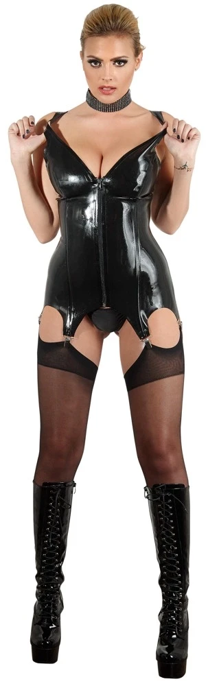Late X Latex Basque juodas M
