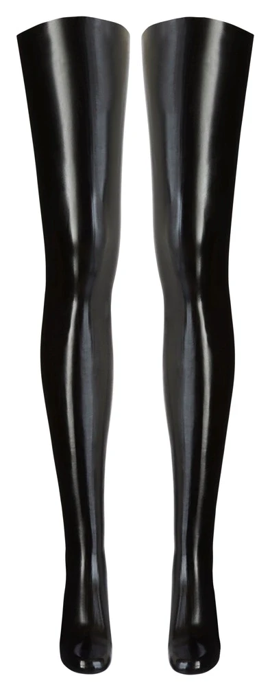 Late X Latex Stockings juodas 2XL