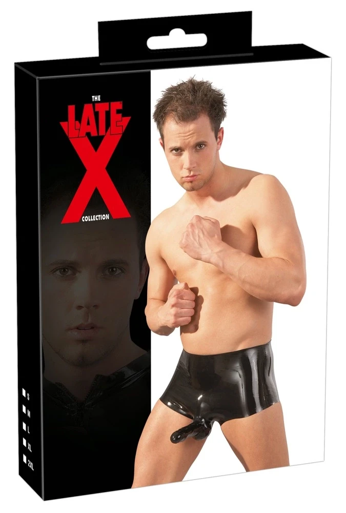 Late X Men's Latex Pants juodas S/M