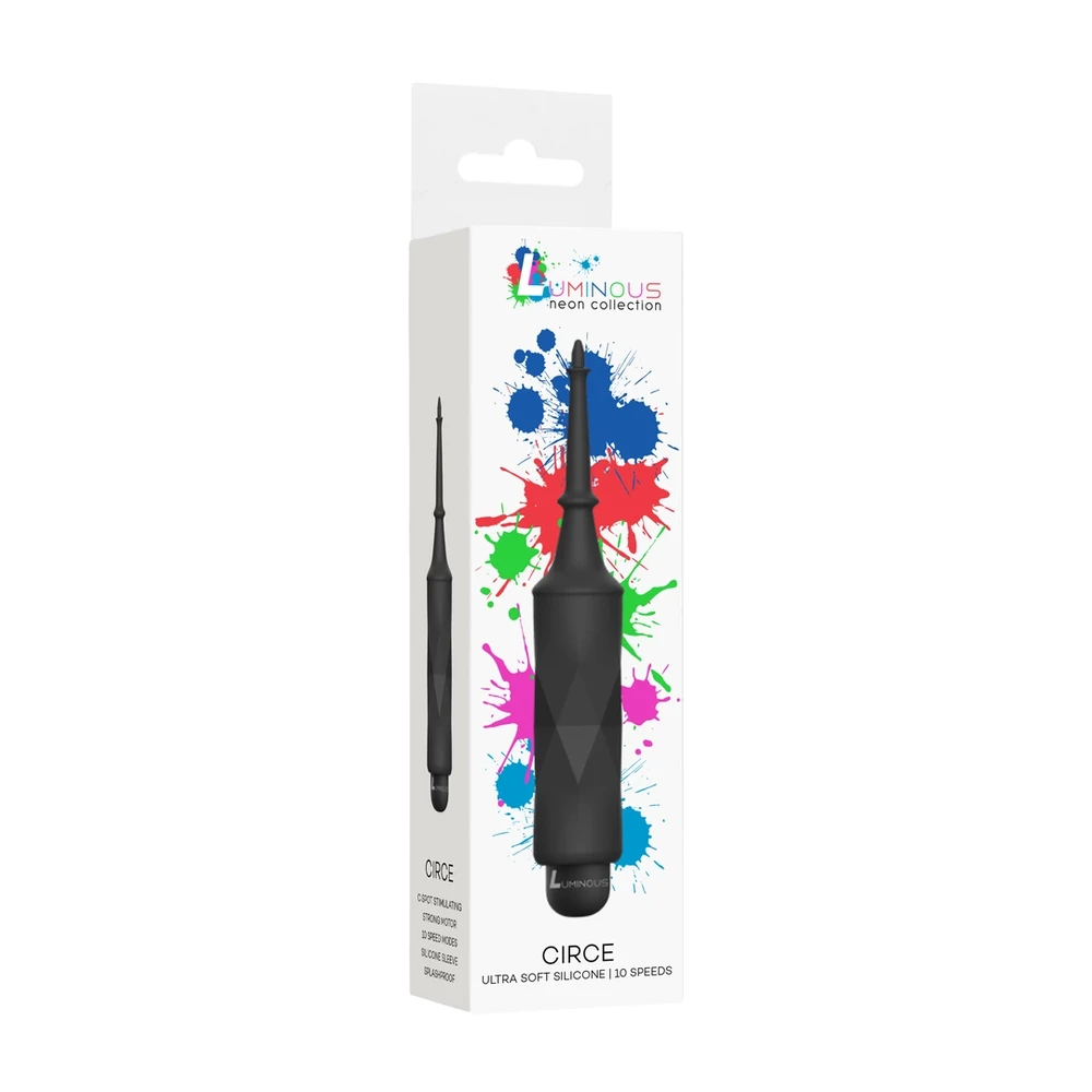 Luminous By Shots Šviečiantis Bullet vibratorius, ilgas siauras antgalis 10 režimų