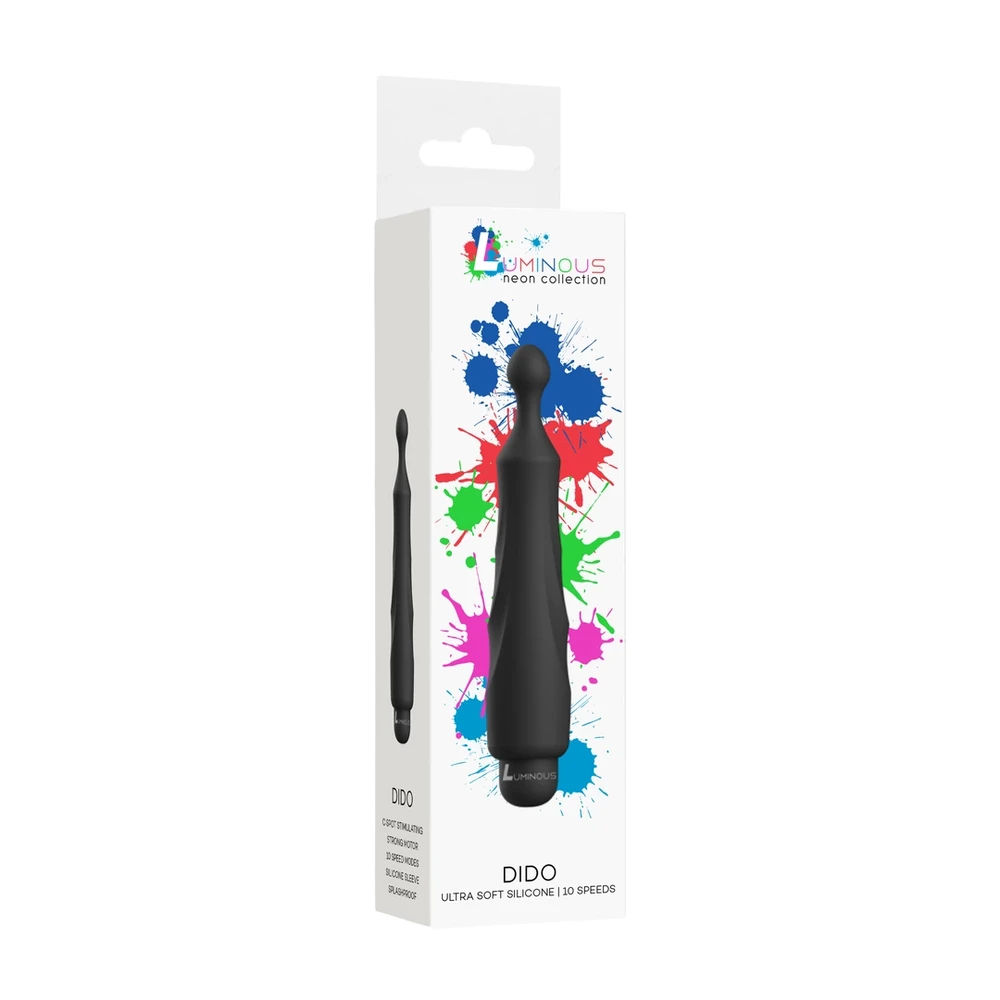Luminous By Shots Šviečiantis mini kulkų vibratorius, 10 režimų apvalus antgalis